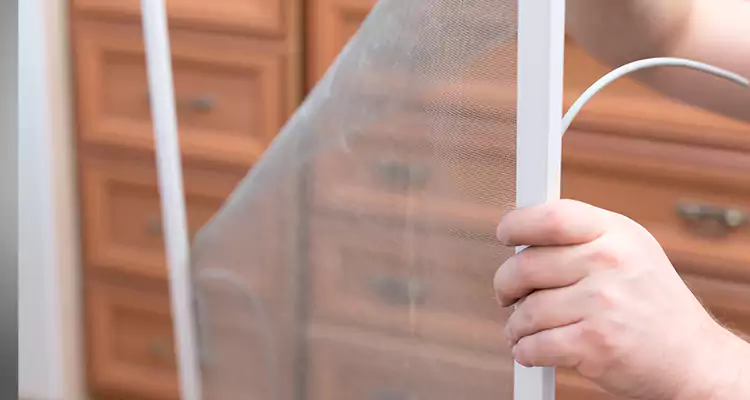 Privacy Mesh Screen Door Installation in Oakland Park, FL