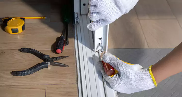 Backyard Sliding Door Track Repair in Oakland Park, FL